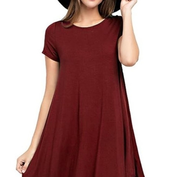 Vibe Sportswear Tshirt Dress Short Sleeve Pullon Black Above Knee Womens 2X - Picture 2 of 11